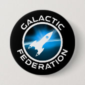 Logo van de Galactische Federatie Ronde Button 7,6 Cm (Voorkant)