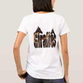 Logo van de Giraffe met Giraffes, T-shirt (Achterkant)