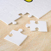 Logo van de Girdwood Alaska 80s ski Legpuzzel (Zijkant)