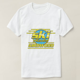 Logo van de Girdwood Alaska 80s ski T-shirt