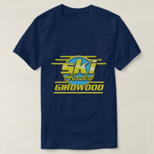 Logo van de Girdwood Alaska 80s ski T-shirt
