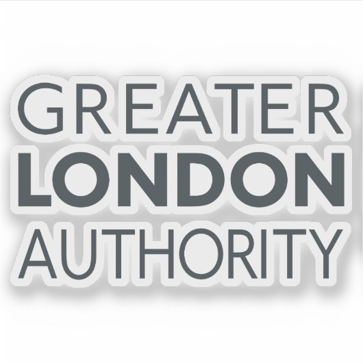 Logo van de Greater London Authority, Engeland Sticker (Voorkant)
