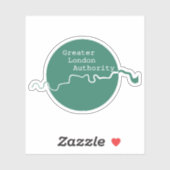 Logo van de Greater London Authority, Engeland Sticker (Vel)