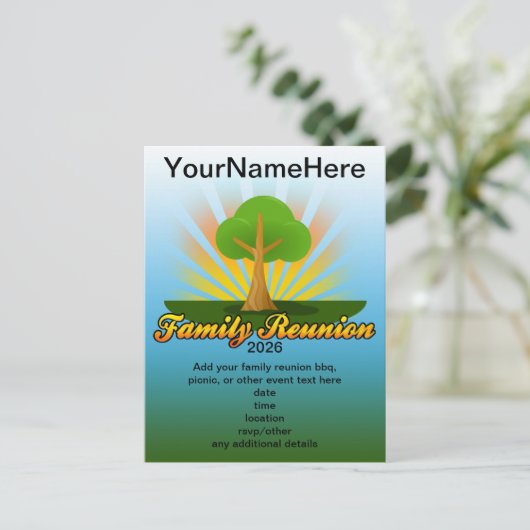 Logo van de Groene Boom Briefkaart (Staand voorkant)