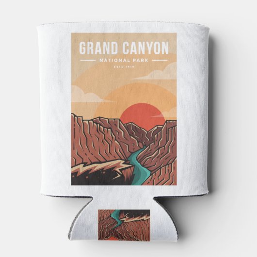 Logo van de grote kanyon blikjeskoeler (Achterkant)