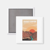 Logo van de grote kanyon magneet (Voorkant / Achterkant)