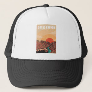 Logo van de grote kanyon trucker pet