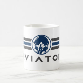 Logo van de helikopter met brandweerpiloot koffiemok