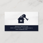 Logo van de huissleutel visitekaartje (Achterkant)