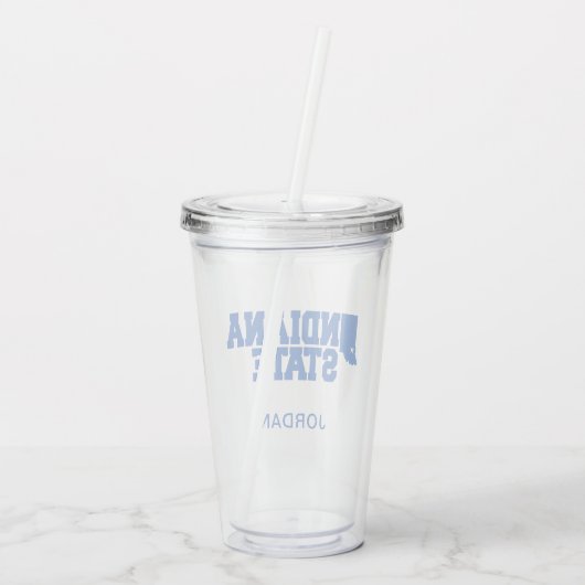 Logo van de Indiase staat Acryl Drinkbeker (Achterkant)