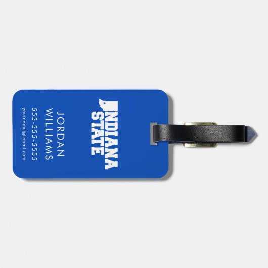 Logo van de Indiase staat Bagagelabel (Achterkant horizontaal)