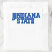 Logo van de Indiase staat Rechthoekige Sticker (Tas)