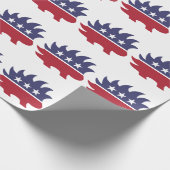 Logo van de libertariële partij cadeaupapier (Hoek)