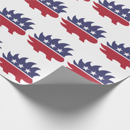 Logo van de libertariële partij cadeaupapier (Hoek)