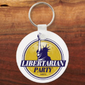 Logo van de libertariële partij sleutelhanger (Voorkant)
