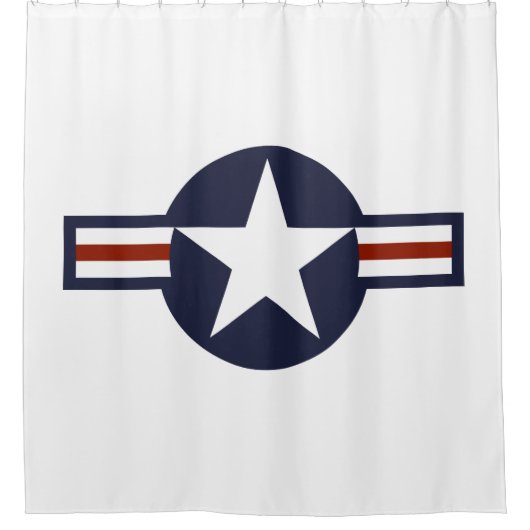 Logo van de luchtmacht douchegordijn (Voorkant)