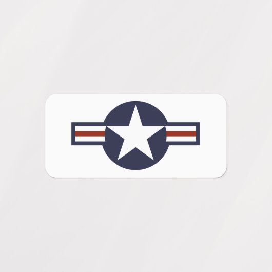 Logo van de luchtmacht labels (Design 2)