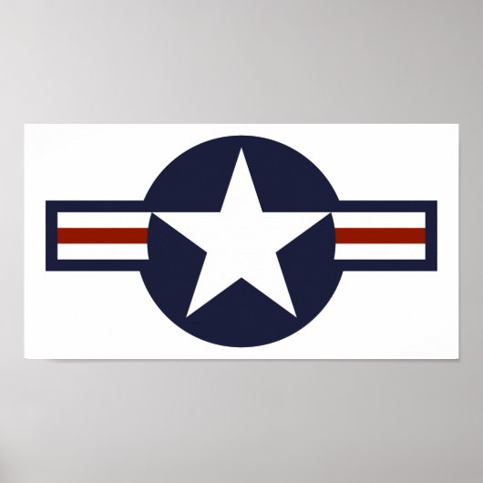 Logo van de luchtmacht poster (Voorkant)