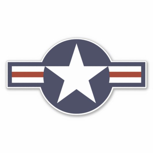 Logo van de luchtmacht sticker (Voorkant)