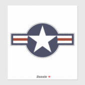 Logo van de luchtmacht sticker (Vel)