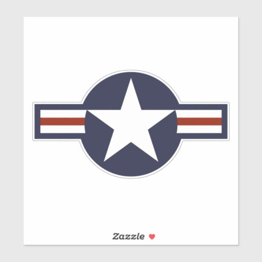 Logo van de luchtmacht sticker (Vel)