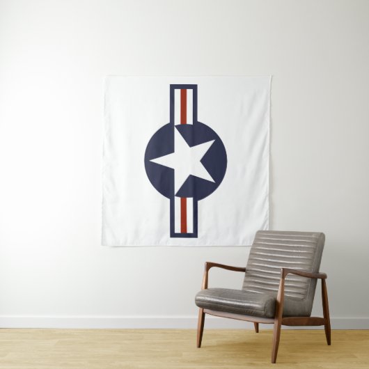 Logo van de luchtmacht wandkleed (In situ)