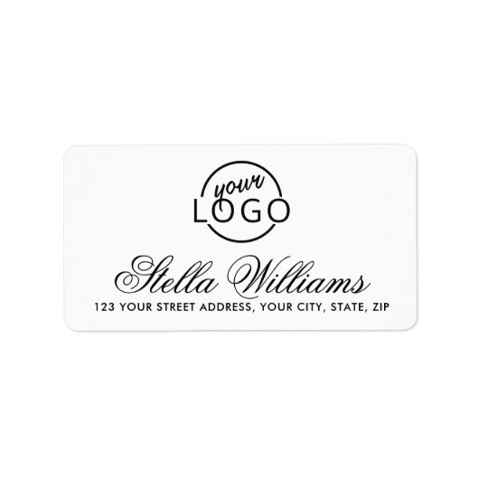  logo van de manuscriptdouane of het adres van de  etiket (Voorkant)