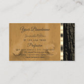 Logo van de natuurlijke Rustige boomschors van de  Visitekaartje (Achterkant)