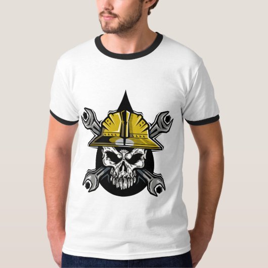 logo van de nek t-shirt (Voorkant)