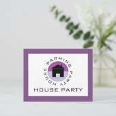 Logo van de Paarse Kamer, Uitnodiging van de Parti (Staand voorkant)