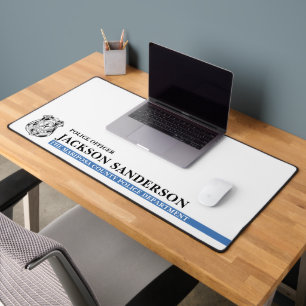 Logo van de politie Thin Blue Line Bureaumat