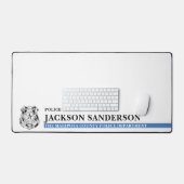 Logo van de politie Thin Blue Line Bureaumat (Keyboard & Muis)