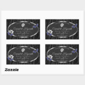 Logo van de productetiketten van Black Tree Bark S Rechthoekige Sticker (Vel)