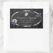 Logo van de productetiketten van Black Tree Bark S Rechthoekige Sticker (Tas)