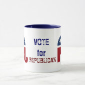 Logo van de republikeinse olifant mok (Midden)