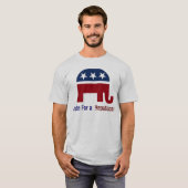 Logo van de republikeinse olifant t-shirt (Voorkant volledig)