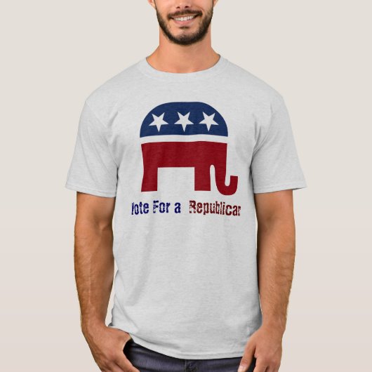 Logo van de republikeinse olifant t-shirt (Voorkant)