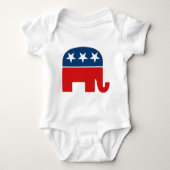 Logo van de Republikeinse Partij - GOP Elephant Romper (Voorkant)