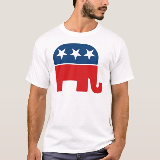 Logo van de Republikeinse Partij - GOP Elephant T-shirt (Voorkant)