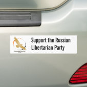 Logo van de Russische Libertarische Partij Bumpersticker (Op auto)