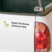 Logo van de Russische Libertarische Partij Bumpersticker (Op Truck)