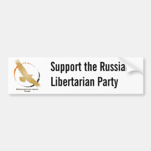 Logo van de Russische Libertarische Partij Bumpersticker