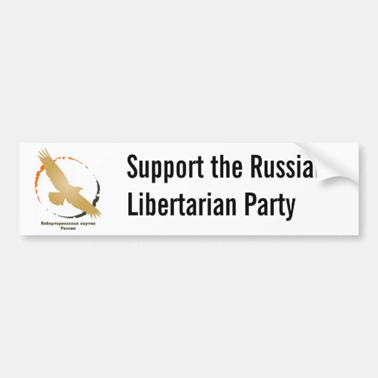 Logo van de Russische Libertarische Partij Bumpersticker (Voorkant)