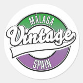 Logo van de soort Bilbao-spanje,  Ronde Sticker (Voorkant)