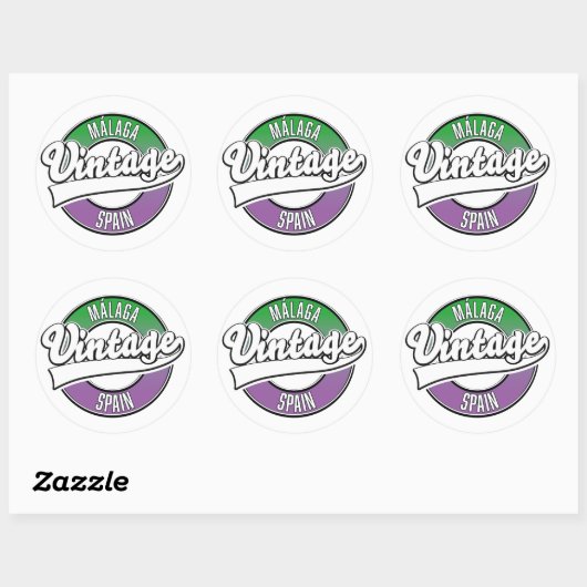 Logo van de soort Bilbao-spanje,  Ronde Sticker (Vel)