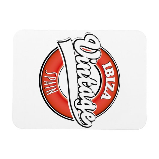 Logo van de  soort Ibiza spain Magneet (Horizontaal)