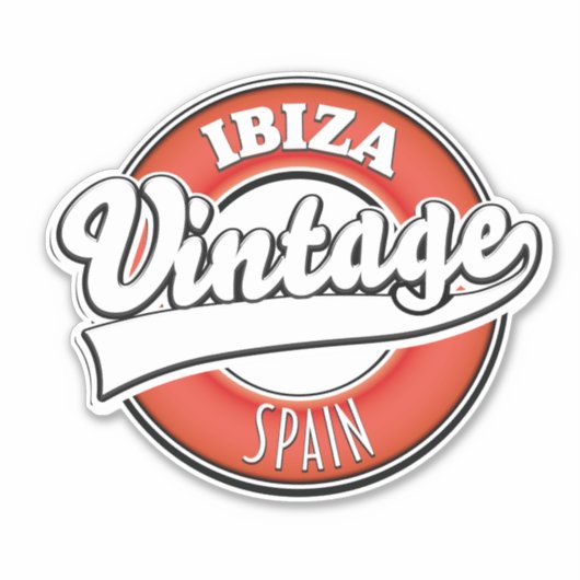 Logo van de soort Ibiza spain Sticker (Voorkant)