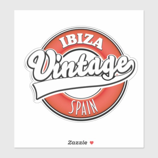 Logo van de  soort Ibiza spain Sticker (Vel)