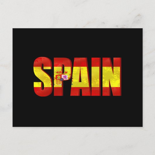 Logo van de Spaanse vlag voor trotse Spanjaarden Briefkaart (Voorkant)