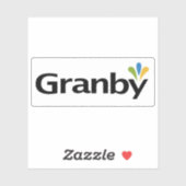Logo van de stad Granby, Quebec, Canada Sticker (Vel)